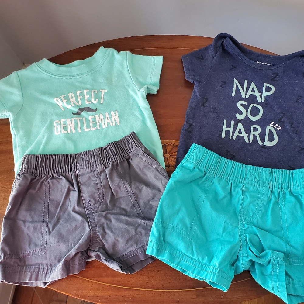 🎉 4/$20 3-6 month short outfits